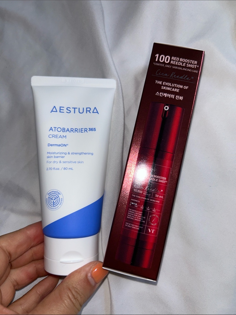 Aestura Atobarrier cream & VT Reedle shot